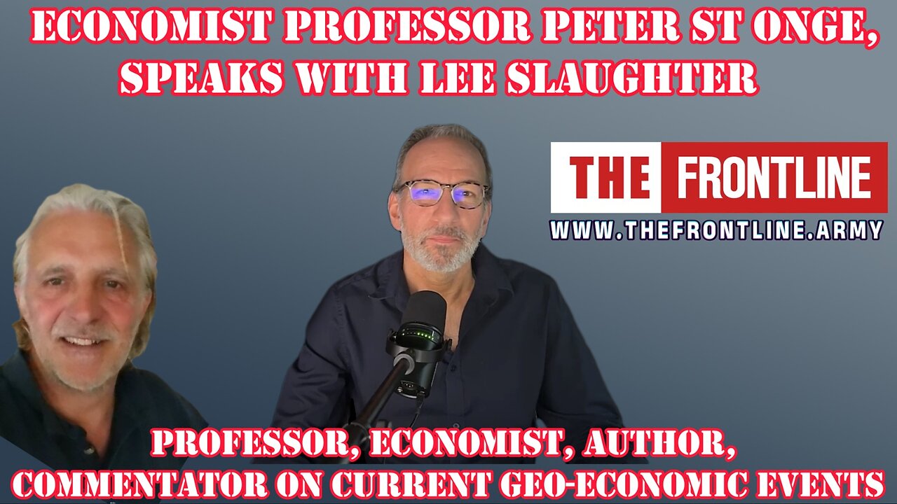 Economist Prof. Peter St Onge, speaks with Lee Slaughter