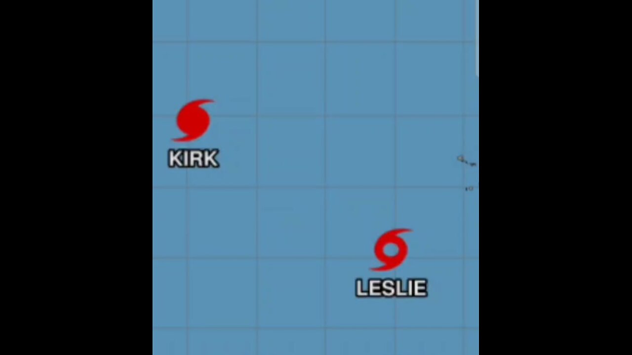 HURRICANE "LESLIE" FORMS OVER TROPICAL EASTERN ATLANTIC! KIRK MAJOR #hurricane