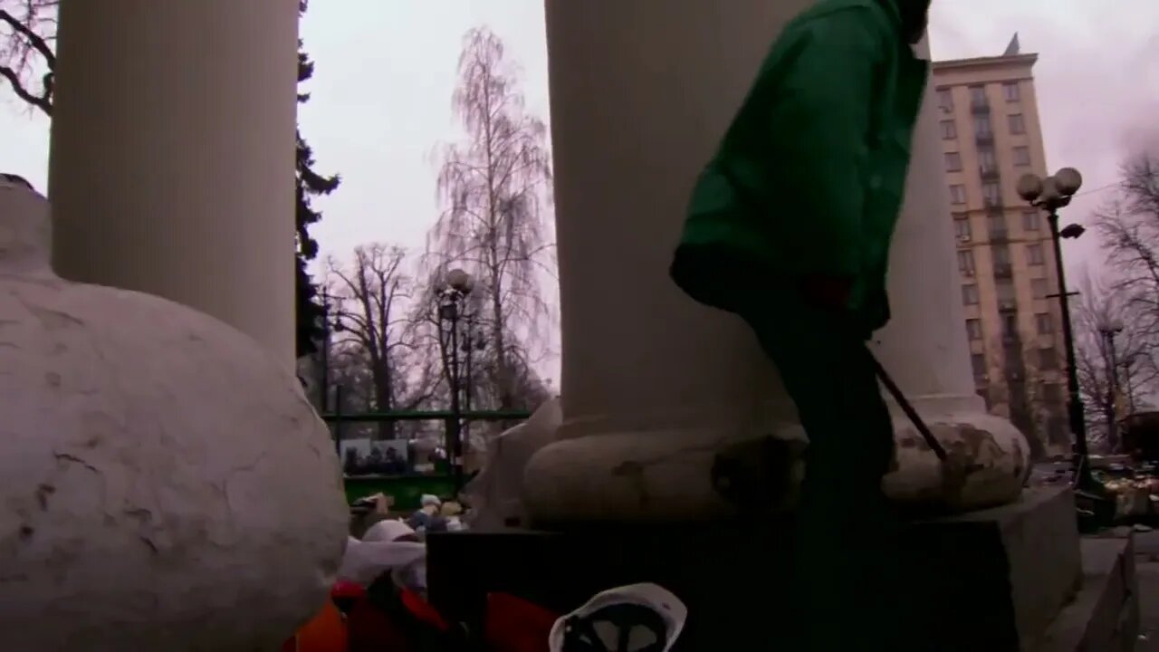 Scenes from the 2014 Ukraine coup and a leaked phone call between EU officials