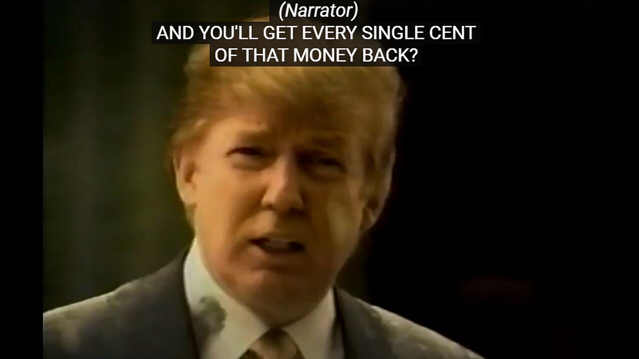 Donald Trump Visa Check Card Commercial "Windfall" (2004)