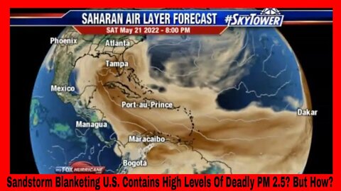 Sandstorm and PM2.5 Particulates To Cover The United States NOW! Deadly!