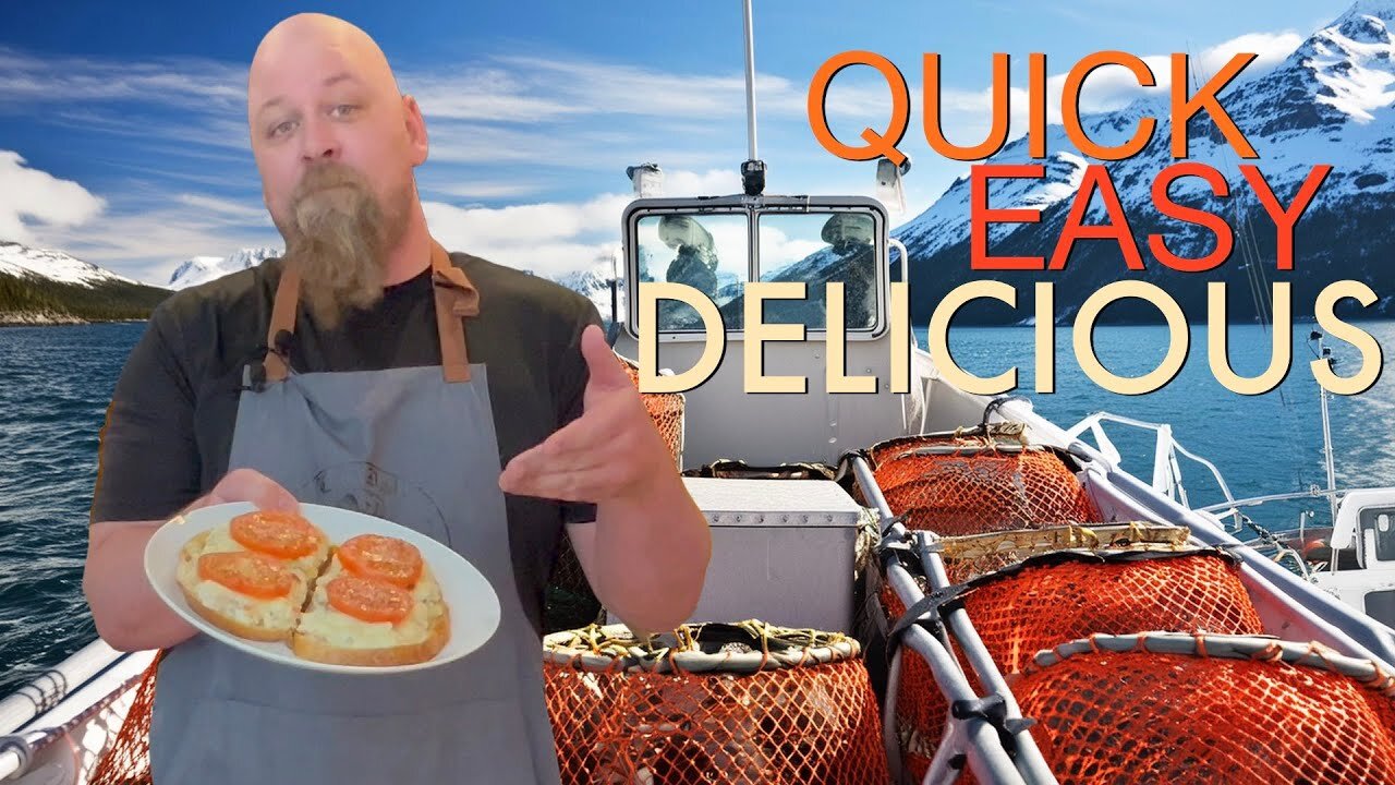 Open Face King Crab Sando - Chef Dad's Gourmet Sandwich!