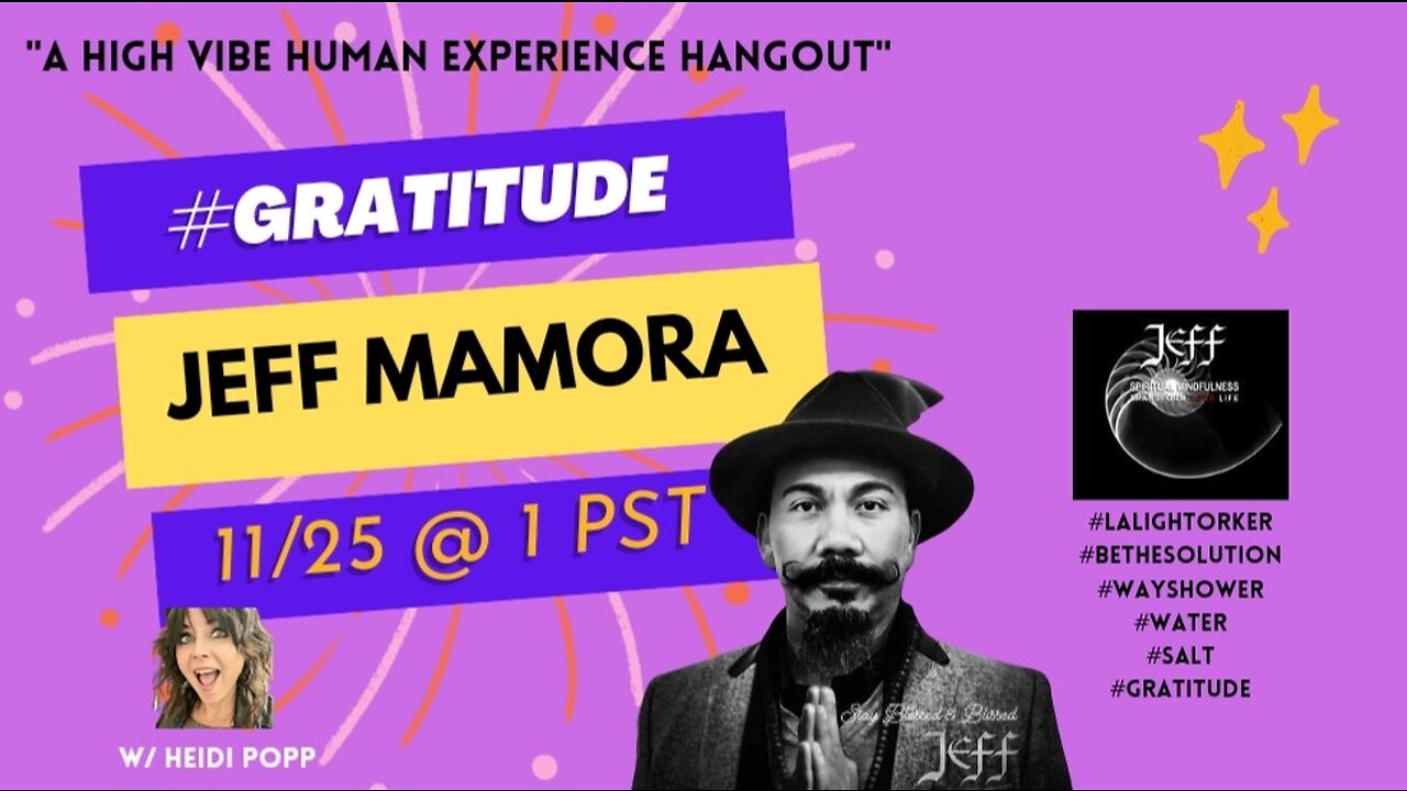 #GRATITUDE with Master Jeff Mamora