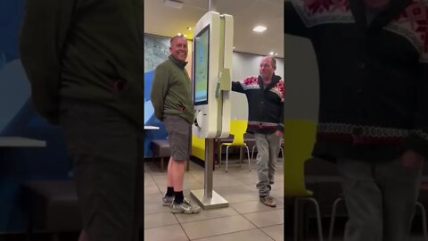 Confused Man Gets In Argument With McDonalds Employee Over Broken Machine Prank