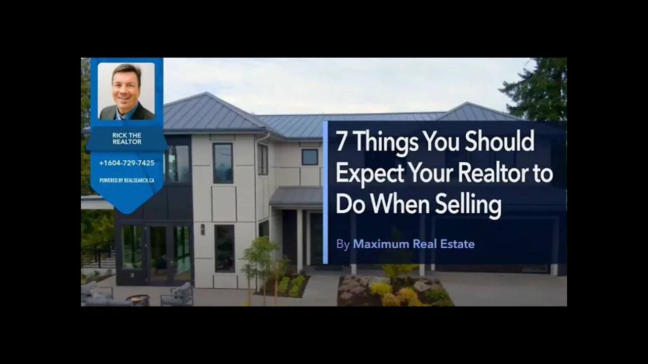 7 Things Sellers Should Expect | Rick the REALTORĀ®