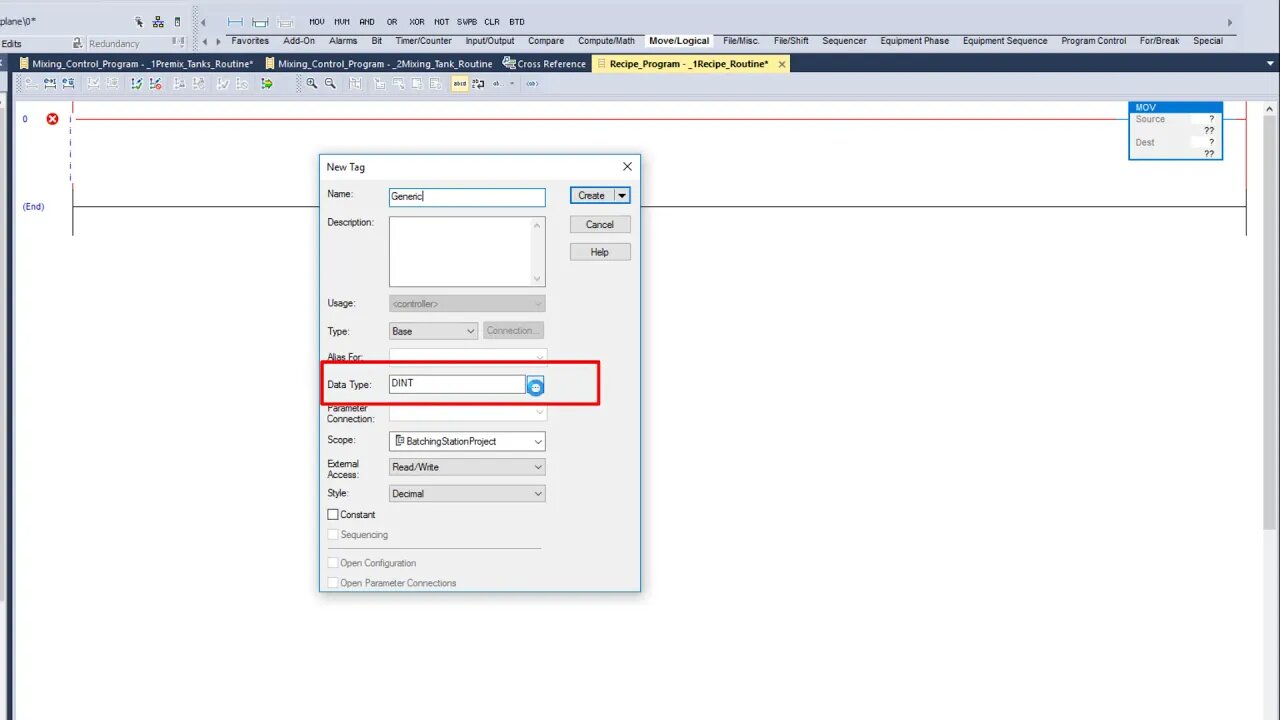 Studio 5000 UDT | Building a User-Defined Data Type In Studio 5000 | Batching PLC Day-38