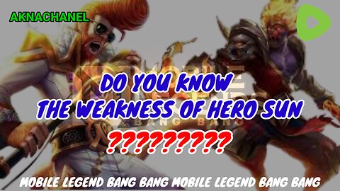 DO YOU KNOW THE WEAKNESS OF HERO SUN ?? //