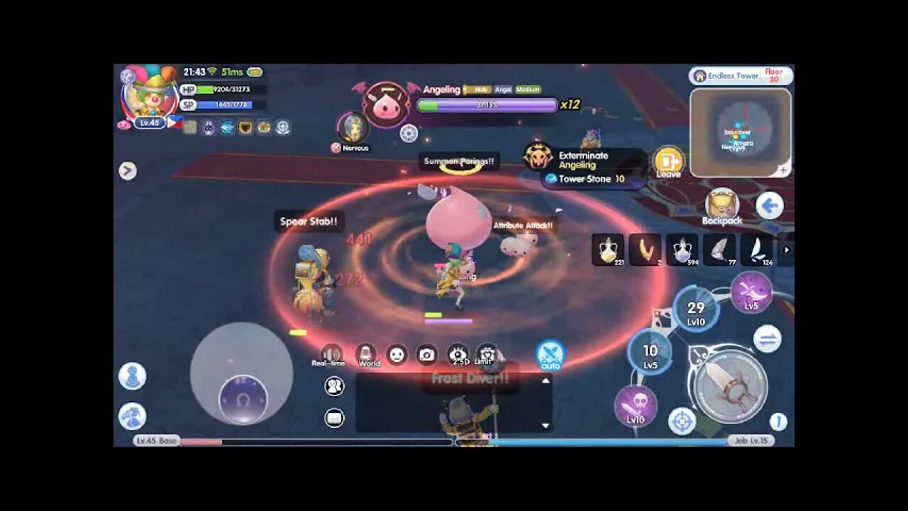 [RoX] Ragnarok X: Next Generation - SAMPLE ENDLESS TOWER ANGELING