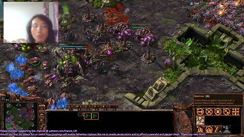 starcraft2 zvz on ancient cistern where lurkers failed to overcome mass roaches&ravagers