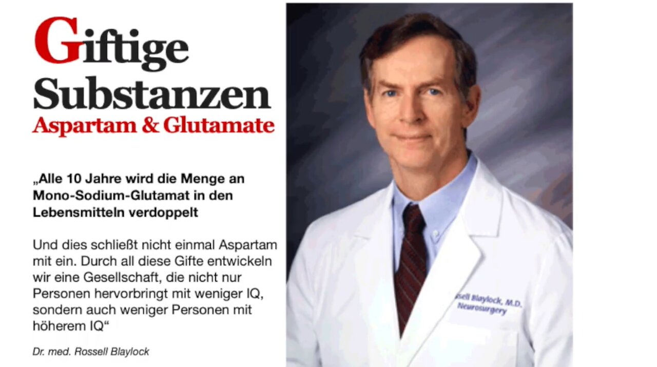 „Alle 10 Jahre wird die Menge an Mono-Sodium-Glutamat in den Lebensmitteln verdoppelt