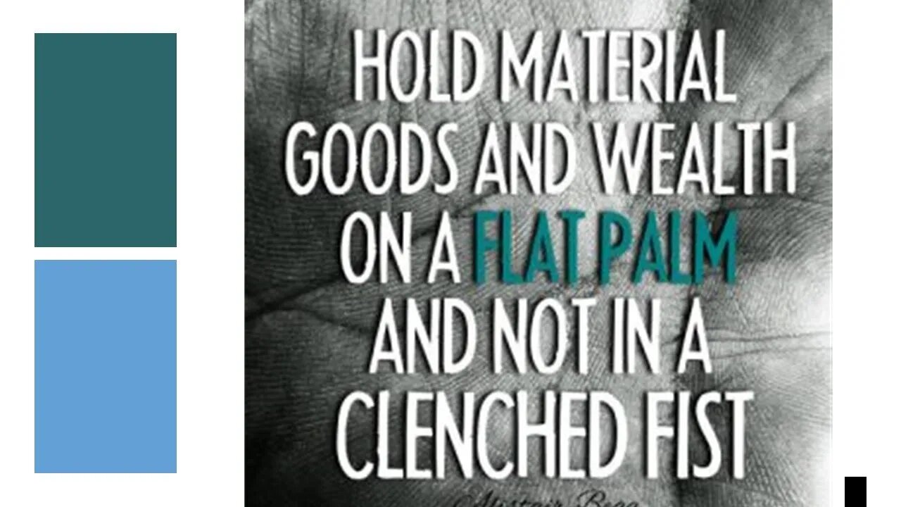 With a flat Palm