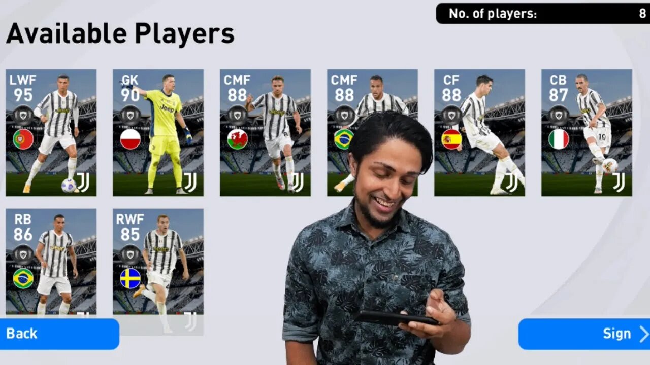 Club Selection: JUVENTUS PACK OPENING | PES 2021 MOBILE