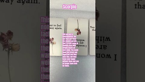 Scorpio Love Message#scorpio tarot #scorpio horoscope