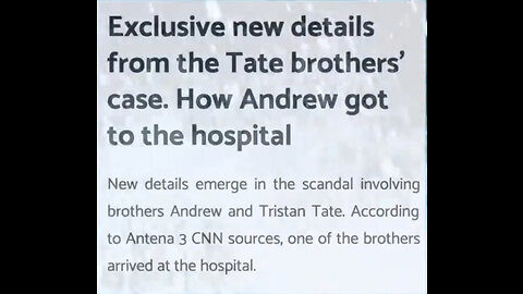 Tate brothers were sent to a hospital.