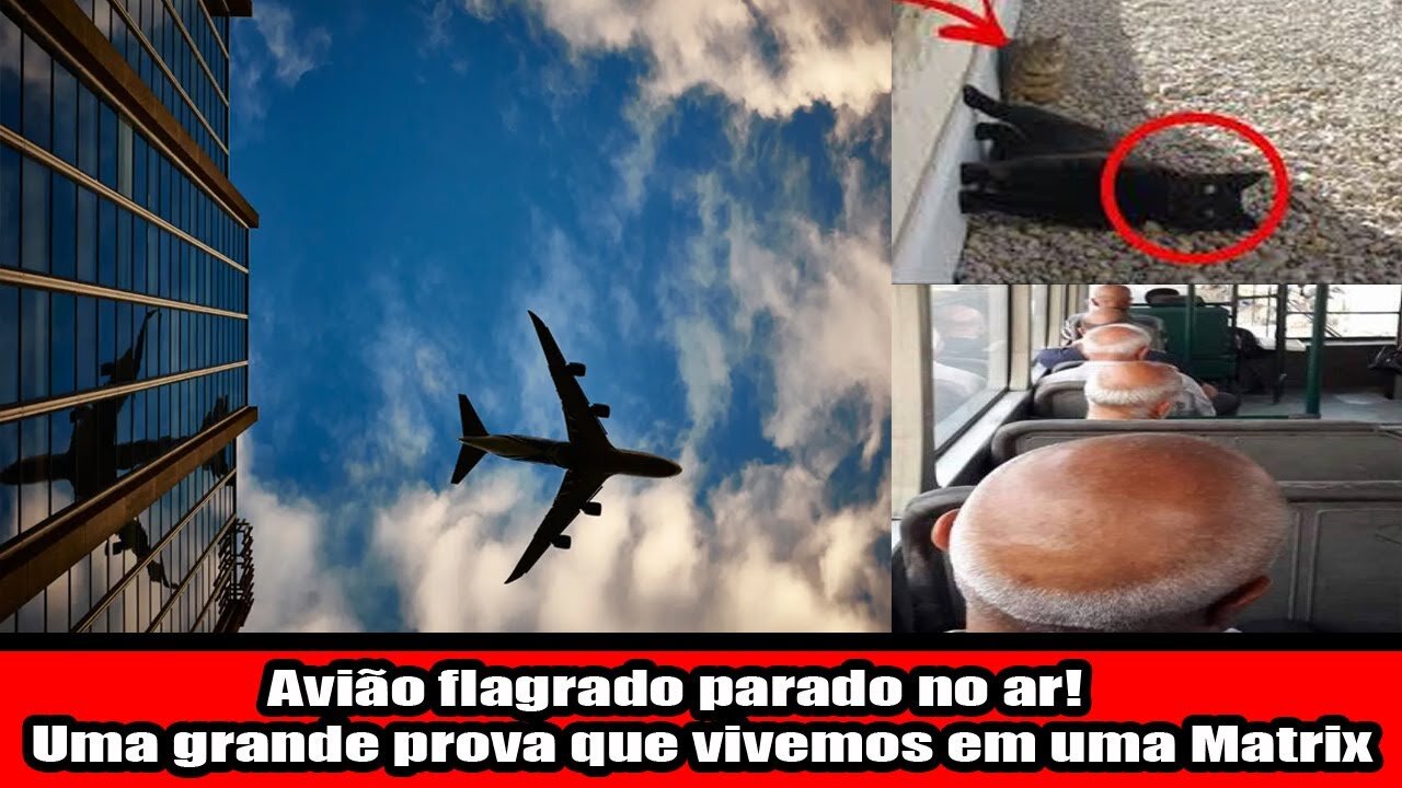 Avião flagrado parado no ar! Uma grande prova que vivemos em uma Matrix