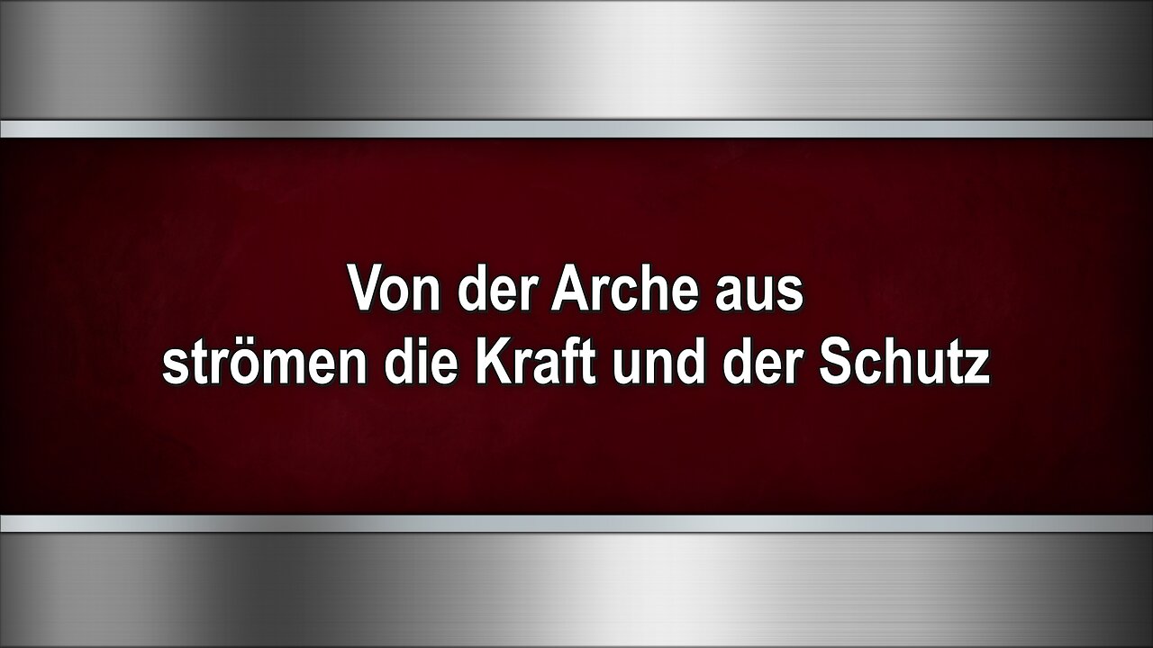 Von der Arche aus strömen die Kraft und der Schutz