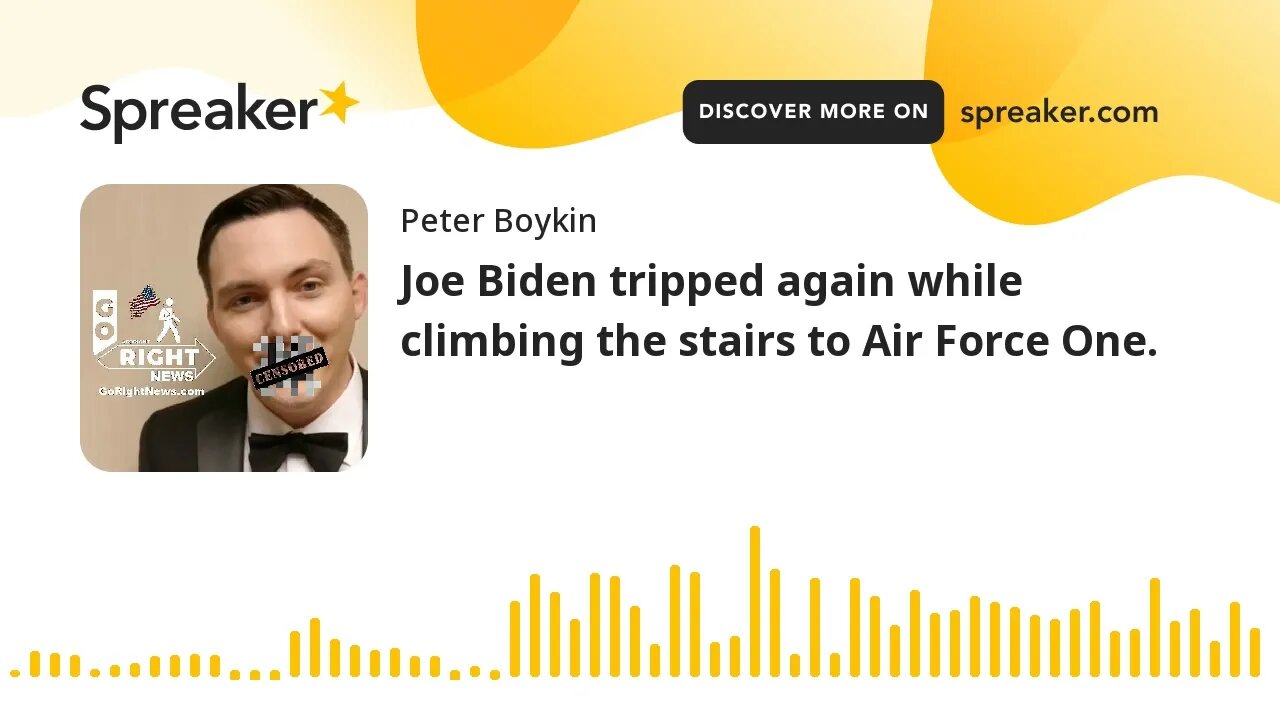 Joe Biden tripped again while climbing the stairs to Air Force One.