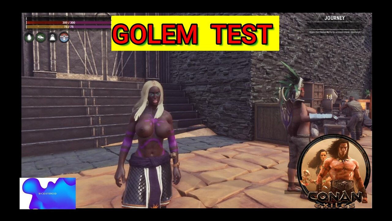Conan Exiles GOLEM TEST Busty #Boosteroid #conanexiles