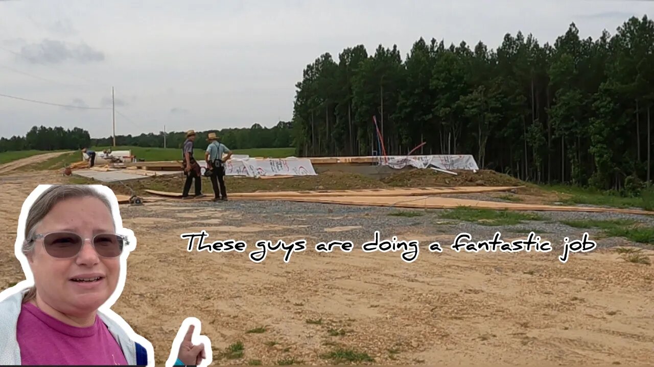 Amish Shop Build Day 4 #hedgehogshomestead #WoodFraming