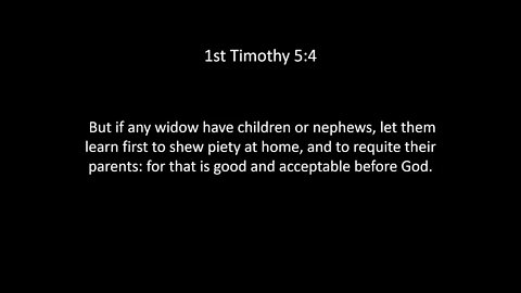 1st Timothy Chapter 5