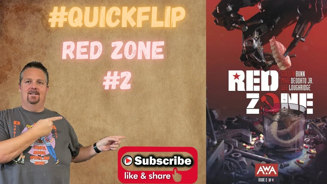 Red Zone #2 AWA Artists Writers & Artisans Inc #QuickFlip Comic Review Bunn, Deodato Jr. #shorts