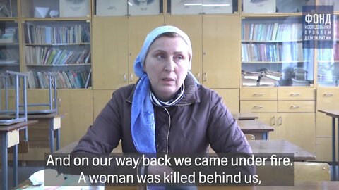 Irina Nikolaevna from Mariupol (lives on Shevchenko Blvd): "From the very beginning, from the first days, we were fired upon by Ukraine"