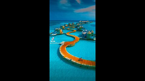 Best travel destinations | Stunning Beach Resorts in the Maldives #trave #short #shorts