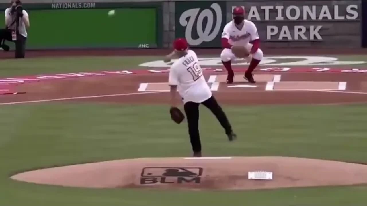 Dr. Fauci First Pitch VS Sister Mary's First Pitch