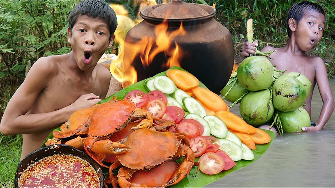 Wow Yummy Cooking Crabs Eating Delicious