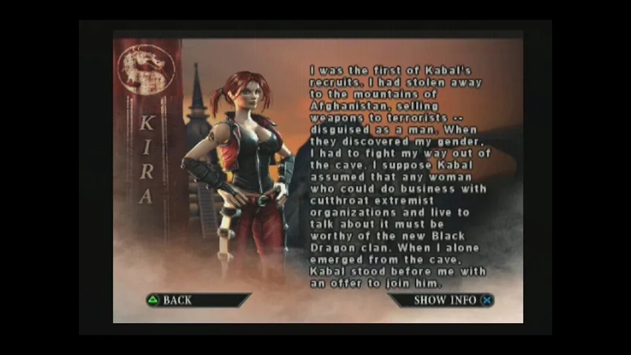 Mortal Kombat Deception (PS2) - Kira - Arcade Mode