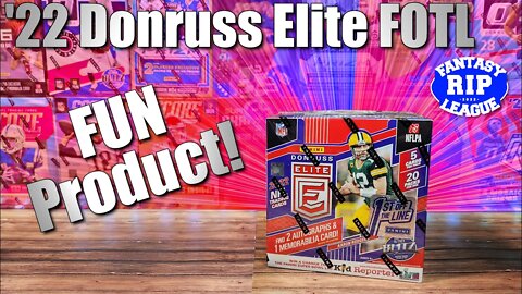 2022 Donruss Elite Football FOTL Hobby Box | Hunting for Exclusive GOLD Auto & SSP