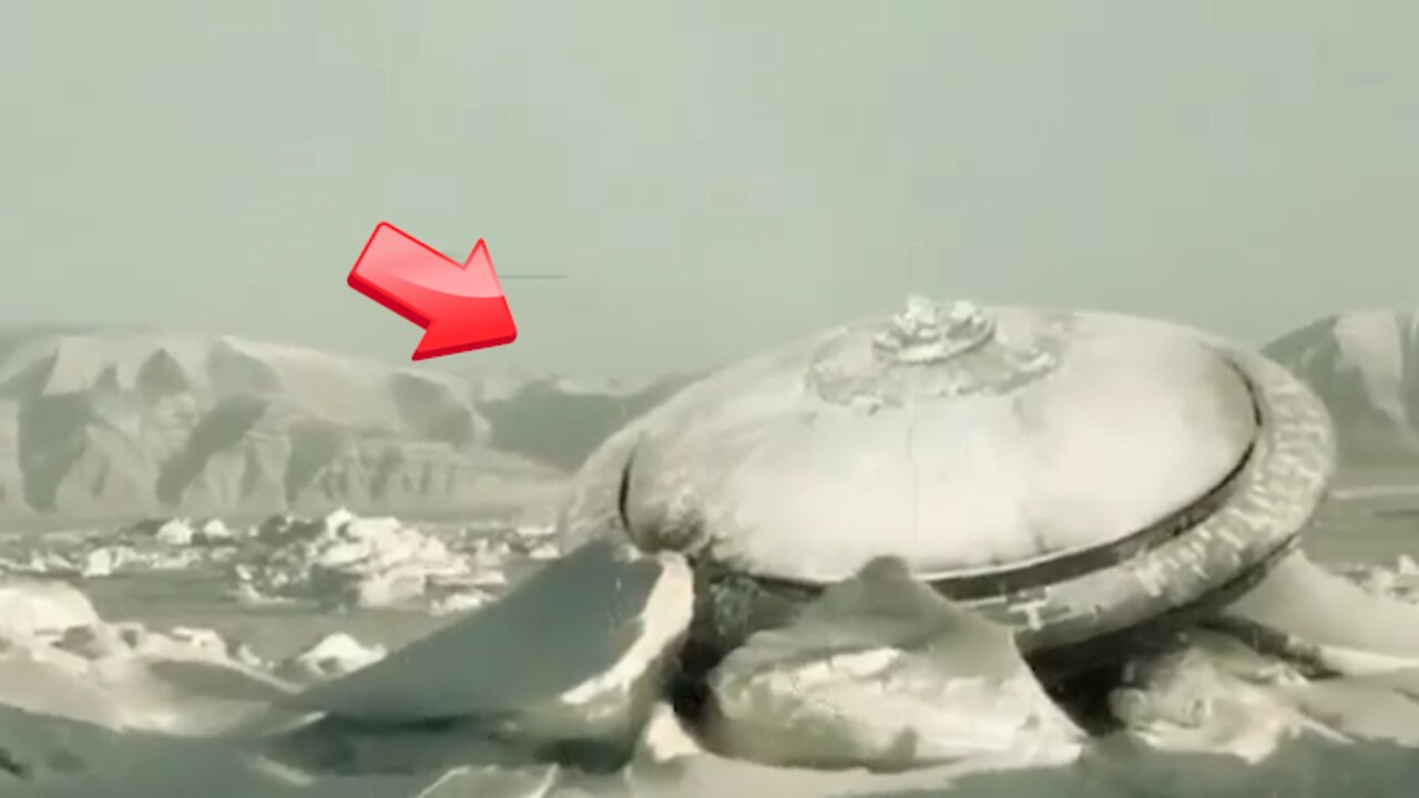 White saucer-shaped UFO crashes in Antarctica [Space]