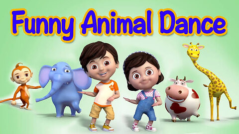 Funny Animals Dance Video for Children | kids rhymes | children rhymes kids song
