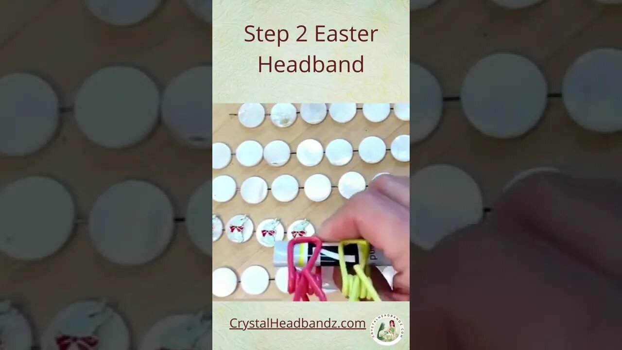 DIY headband for Easter -Step 2