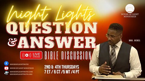 W.A.I.T. RE-BROADCAST :: NIGHT LIGHTS Q & A BIBLE DISCUSSION AND STUDY