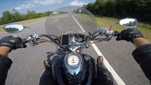 Yamaha V-Star 1100 Gas Mileage Test