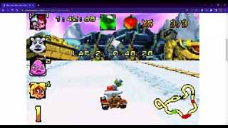 Crash Nitro Kart (GBA) - Barin Track 2: Barin Ruins Gameplay