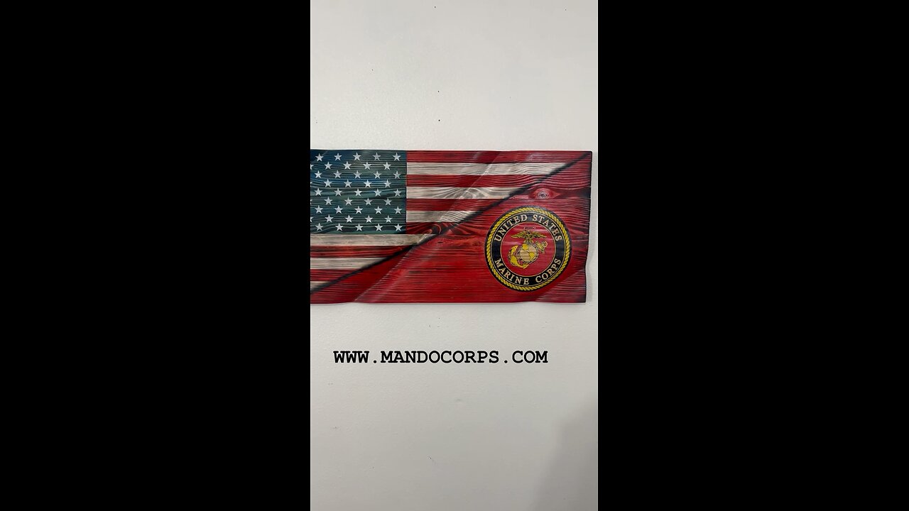 Rustic Waving wooden #americanflag #marinecorps flag 