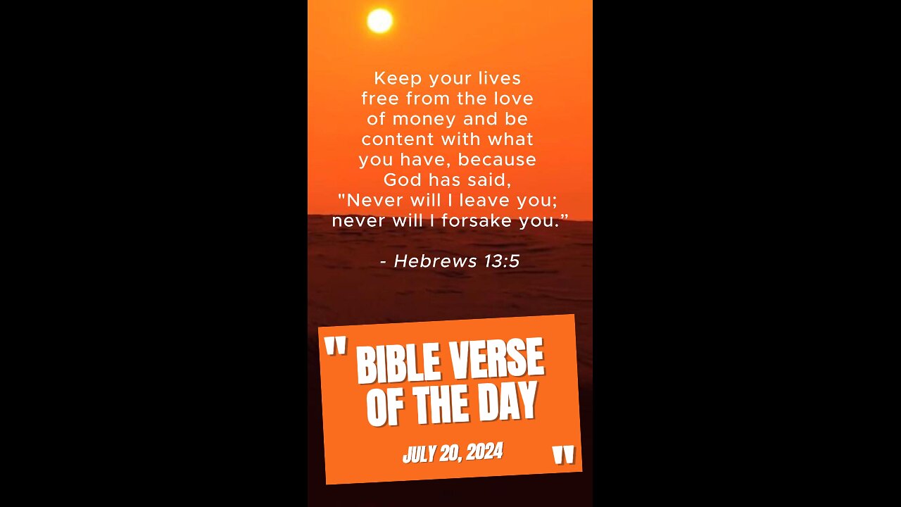 Bible Verse of the Day: July 20, 2024