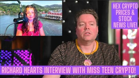 Richard Hearts Interview With Miss Teen Crypto! Hex Crypto Prices & Stock News LIVE!