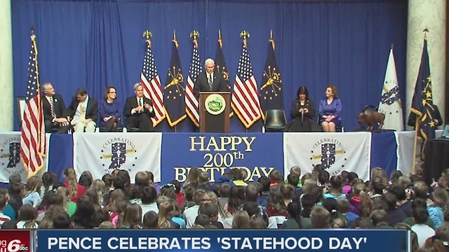 Gov. Pence celebrates Statehood Day