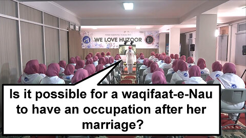 Is it possible for a waqifaat e Nau to have an occupation after her marriage?