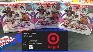 💻SPORTS CARD HUNTING ONLINE💻 2021 BOWMAN MEGA BOXES🔥 TARGET.COM