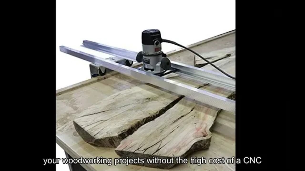 Slab Jig – Router Sled for Woodworking – Levels Wood Slabs Up to 64 Inches Wide! Portable