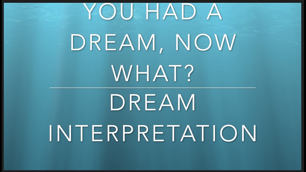 YOU HAD A DREAM. NOW WHAT? | DREAM INTERPRETATION | LORENA COX