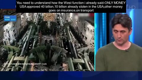 Dejan Beric speaking about how the West and USA function regarding weapons shipments to Ukraine