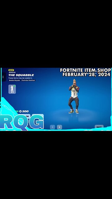 “NEW” THE SQUABBLE EMOTE IS HERE! FORTNITE ITEM SHOP (February 28, 2024)