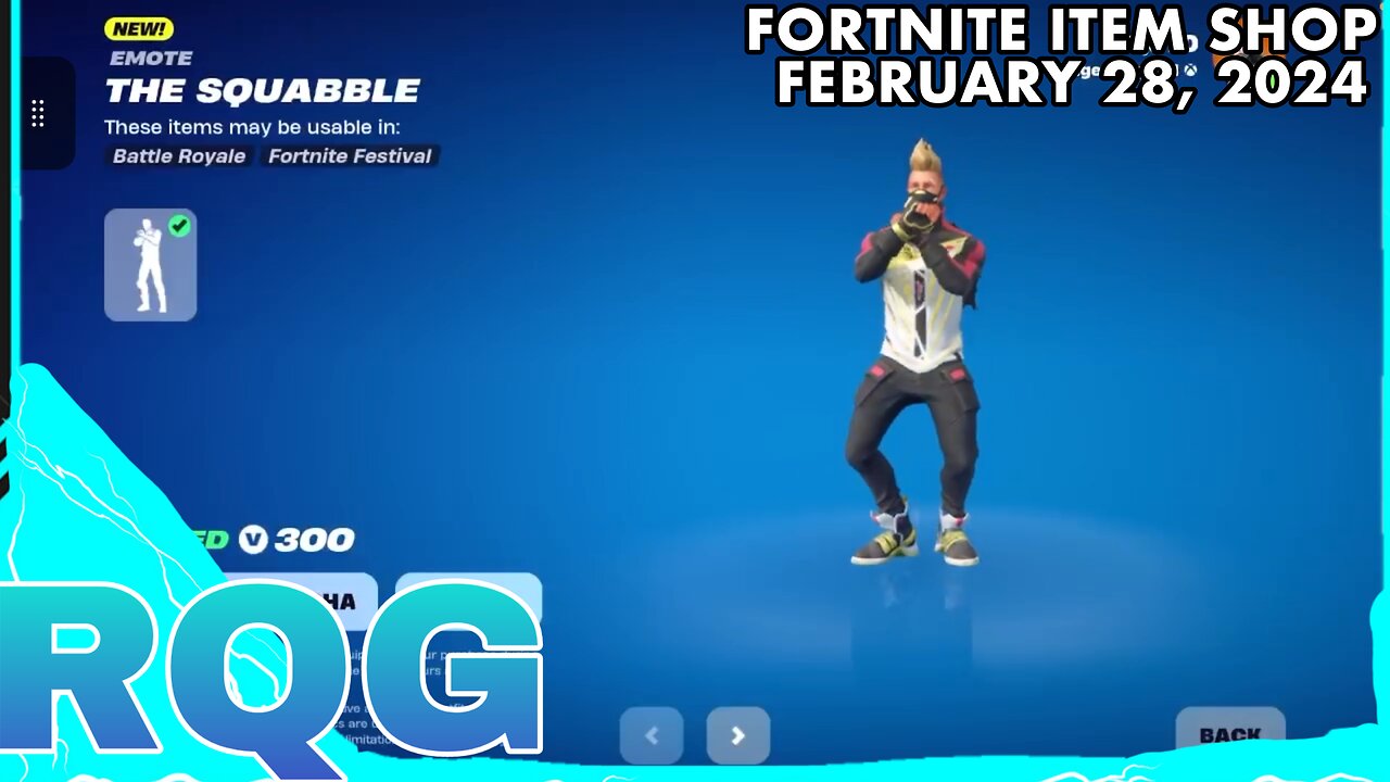 “NEW” THE SQUABBLE EMOTE IS HERE! FORTNITE ITEM SHOP (February 28, 2024)