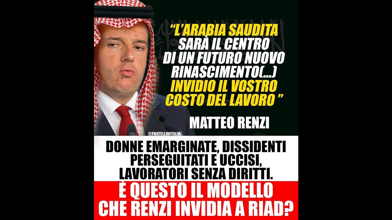 Renzi d'Arabia detto il Bomba si sente PERSEGUITATO dalla giustizia: BENVENUTO fra i COMPLOTTISTI..!