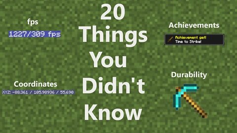 20 Things You Probably Didn't Know About In Minecraft